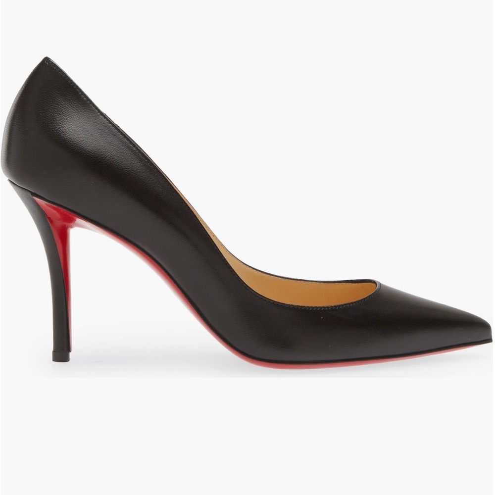 Christian Louboutin Apostrophy Pointy
Toe Leather Pump